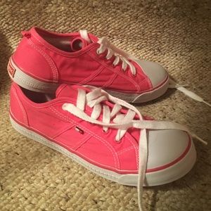 Tommy Hilfiger Pink Canvas Sneakers